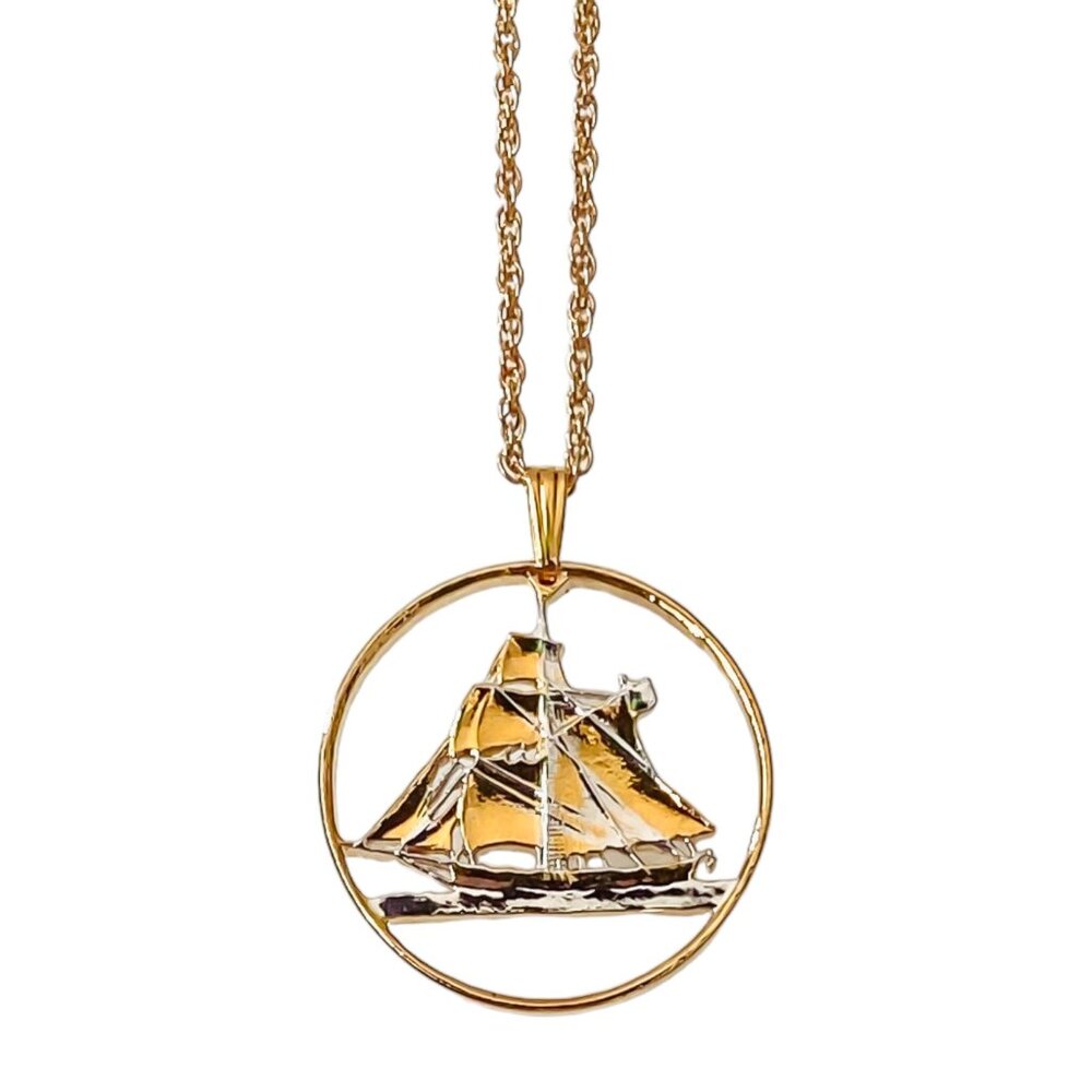 Ship Pendant Necklace